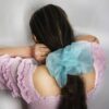 powder blue cloud oversized scrunchie