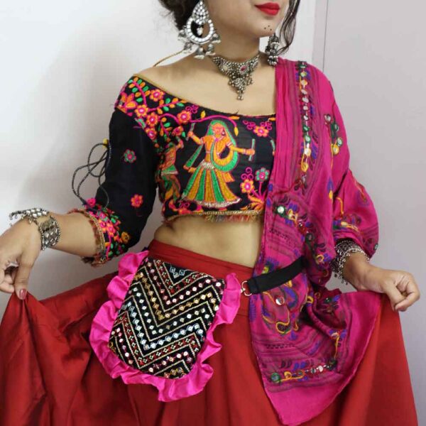 Mirror Sling-Waist Bag (Navratri Belt)