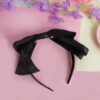 Black Blair waldorf satin headband - Image 4