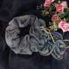 Gold Sapphire Round Potli Bag