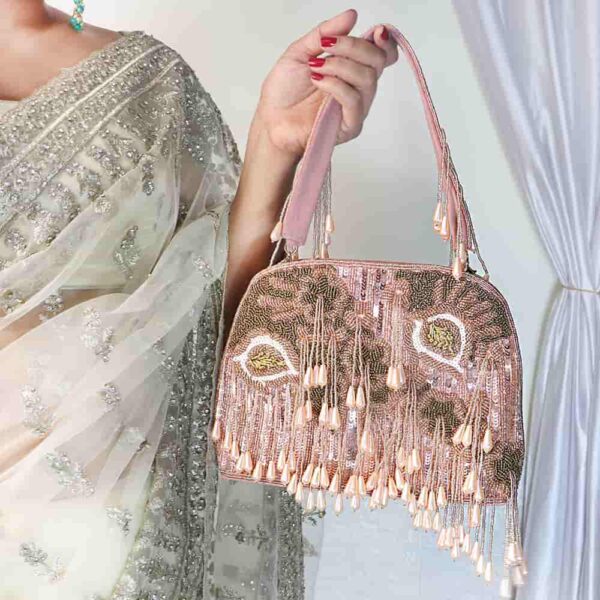 Gulabi Glam ethnic embroidered handbag