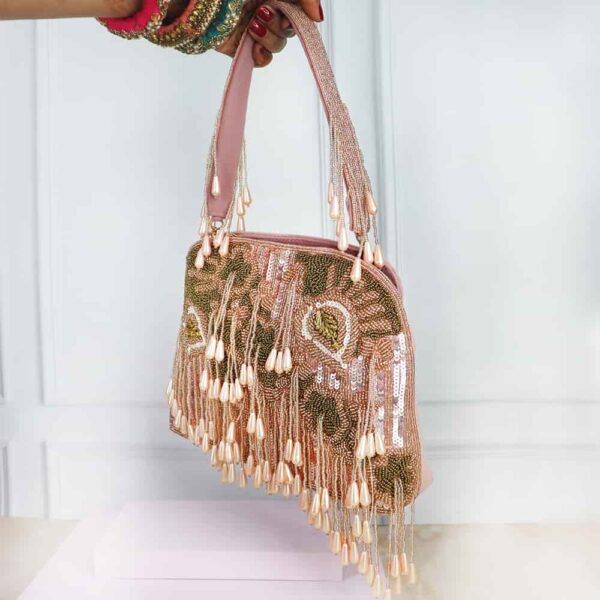 Gulabi Glam ethnic embroidered handbag - Image 4