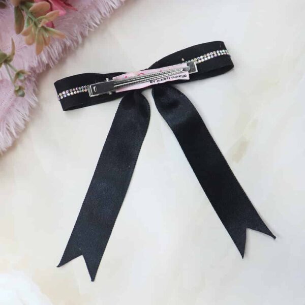 The Bling Black Hair Bow - Image 3
