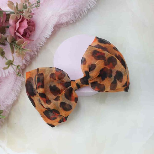 Animal Print Hair Bow