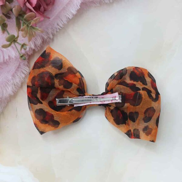 Animal Print Hair Bow - Image 3