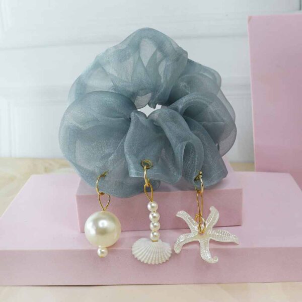 Coastal charm organza scrunchies - Image 3