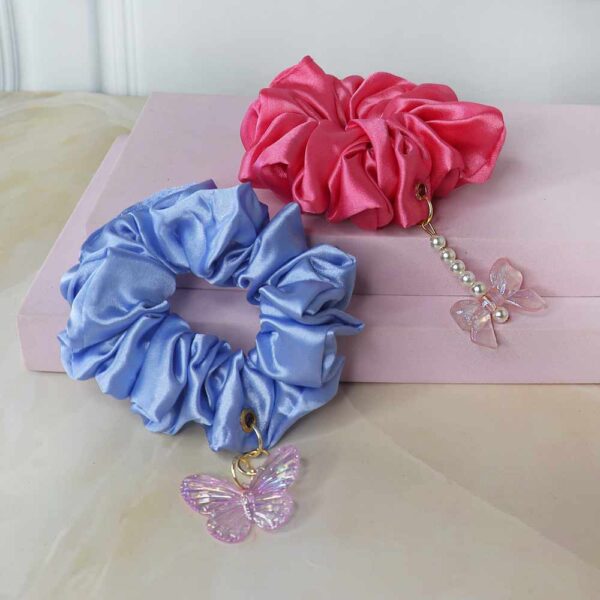 Candyfloss charm Scrunchies pack of 2 - Image 2