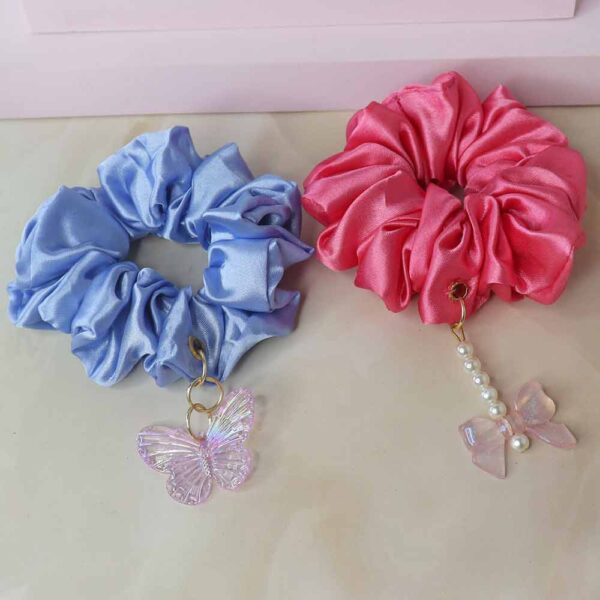 Candyfloss charm Scrunchies pack of 2 - Image 3